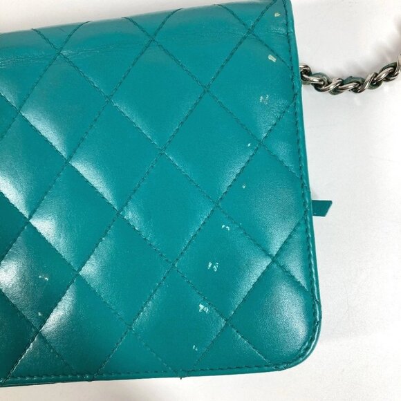 CHANEL Crossbody CC Mark Quilted Matelasse Chain Long Wallet Shoulder Bag - Picture 6 of 16